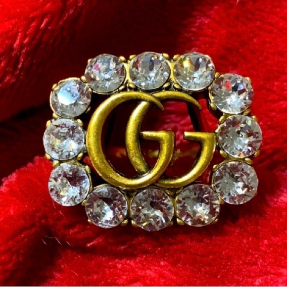 Gucci Jewelry - SALE ❤️❤️❤️ Double G Gucci Crystal Ring